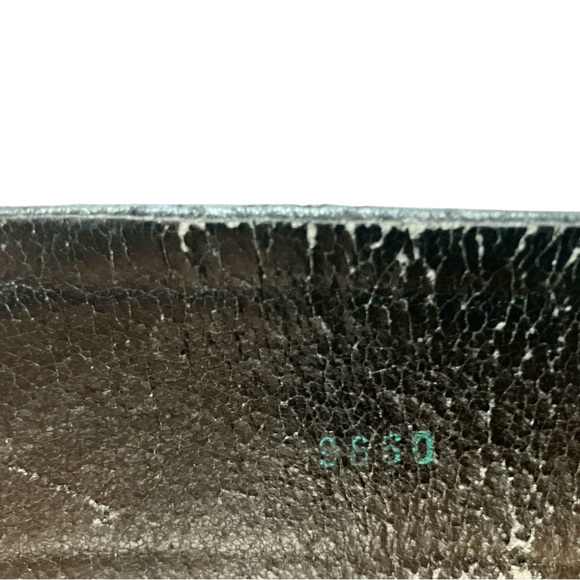 St. John Black and Gold Belt with Ornate Design, Velcro - Picture 5 of 5